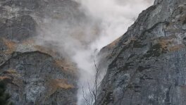 Obryw skalny w Tatrach